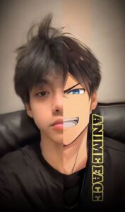 Anime Face capcut template