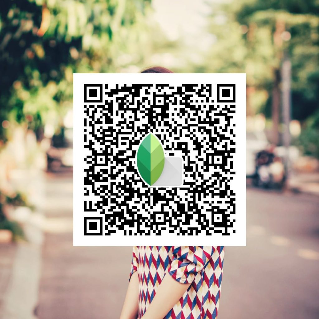 new Snapseed QR code Photo editing