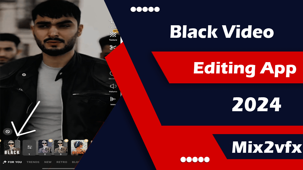 Black video editing app